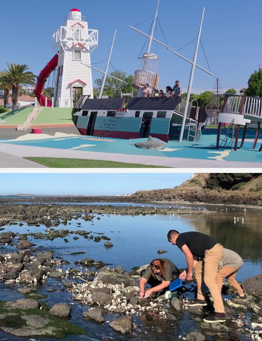 10 free things playgrounds and Washdyke Lagoon